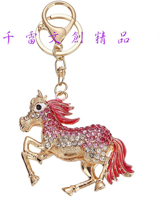鑲鑽馬鑰匙圈 包包掛件 吊墜