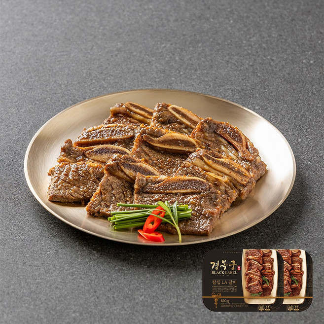 [경복궁 홈쿡] 칼집 LA갈비 600g, 2개