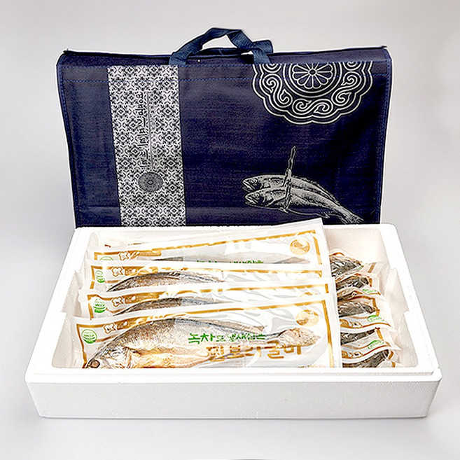 녹차찜 보리굴비 4호 선물세트(10미/개당28cm내외)sky 개별포장+부직포가방 신선배송, 1개