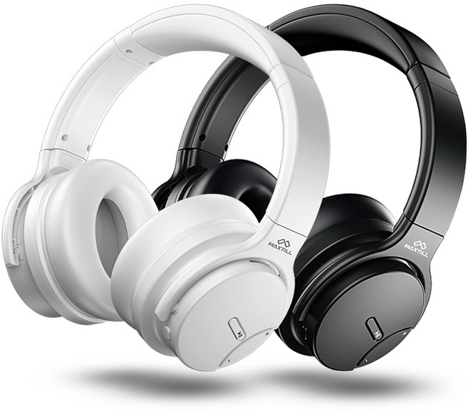 맥스틸 GM-P200B 블루투스5.0 노이즈캔슬링 헤드셋, 블랙