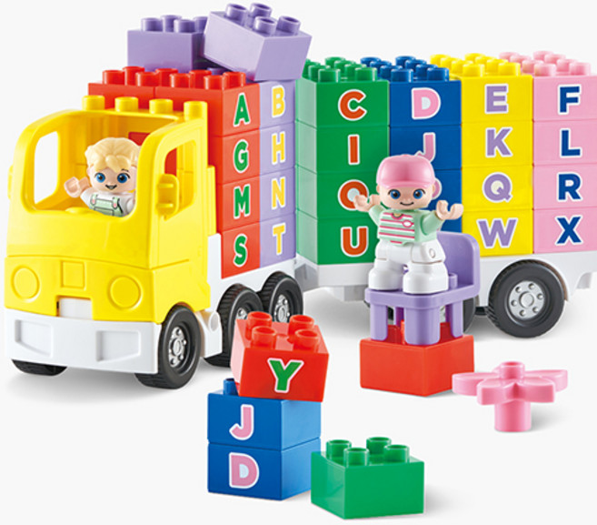 마이리틀타이거 알파벳 트럭 타이거 블록, 1COLOR Soft 혼합색, 1개