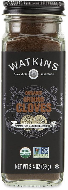 Watkins Gourmet 유기농 향신료 병 정향 가루 68g(2.4온스) 254432, 와킨 Watkins Gourmet 유기농 향신료 병,, 69g, 1개