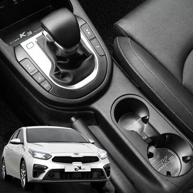 올뉴K3 메탈 컵홀더 도어캐치 기스방지 몰딩 dok+9726RL, 2019년 이후 모델_도어캐치