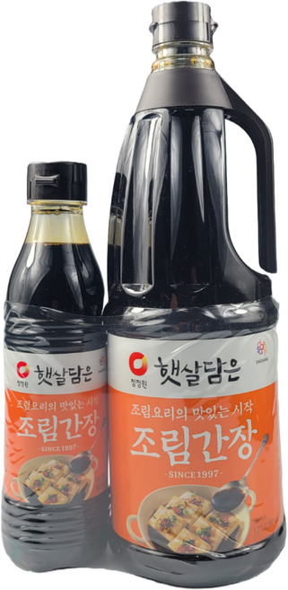[골목마트] 청정원 햇살담은 조림간장 1.7L+햇살담은 조림간장 500ml, 1.7L, 1개
