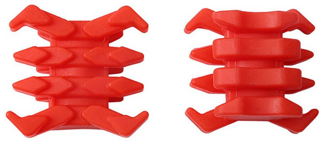 소음기 대상 액세서리 고무 훈련 사격 댐퍼 사지 복합 사냥 안정제 양궁 진동, 빨간, 1개