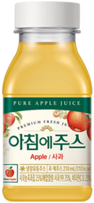 서울우유 아침에주스 사과 210ml, 20개