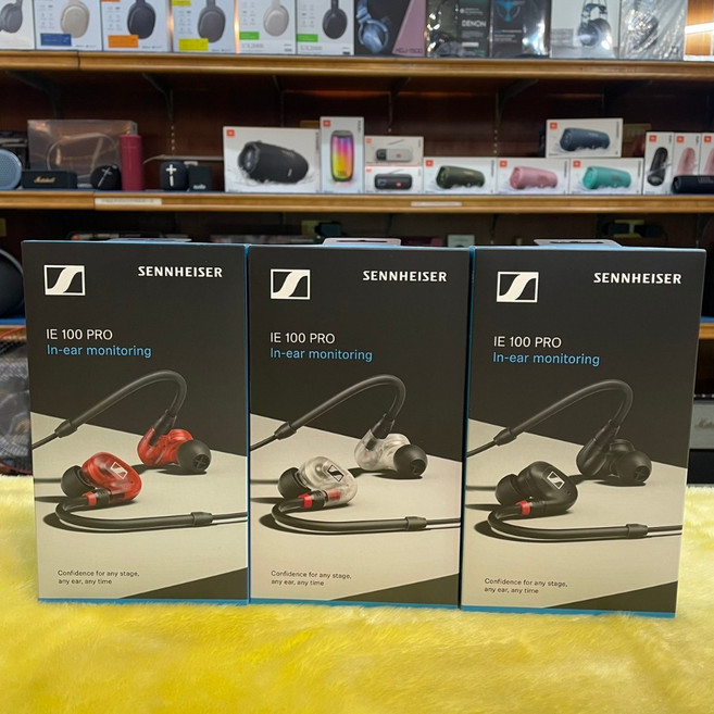 森海塞爾 Sennheiser IE100 PRO 專業監聽耳機 有線入耳式 附贈收納袋, 有線版(黑色)