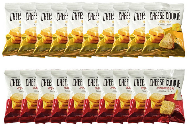 체다 까망베르 치즈쿠키 코스트코 쿠키, 60g, 20개
