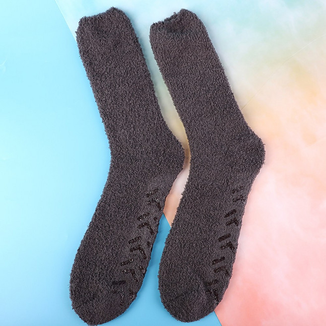 3켤레 빅사이즈수면양말 남자 국산 롱 극세사 목긴 장목 바닥 미끄럼방지 군인 따뜻한 두꺼운 수면양말 280-300mm