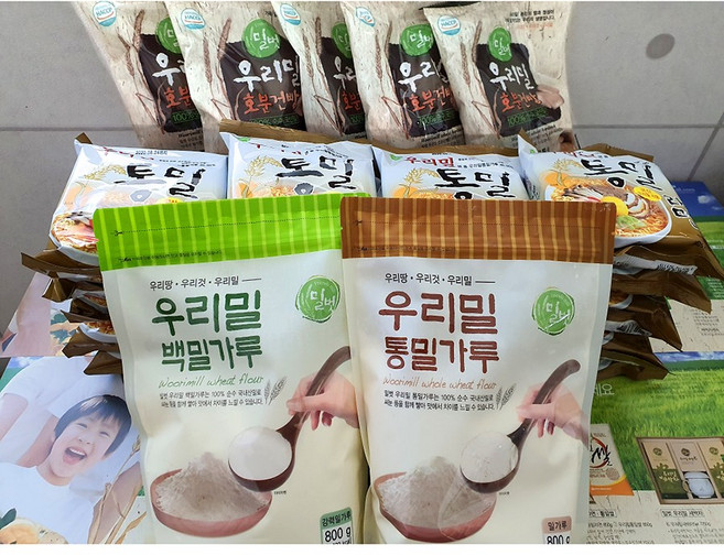 국산 100% 우리밀가루 부침가루 건빵 통밀라면 선물세트, 우리밀종합세트 1호, 1개