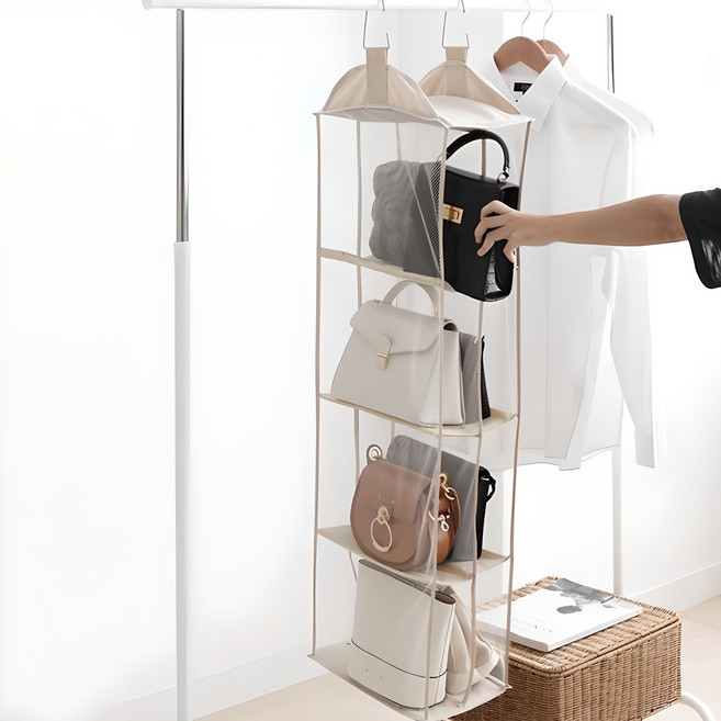 모노블 가방걸이 정리대 8칸, 혼합색상, 1개