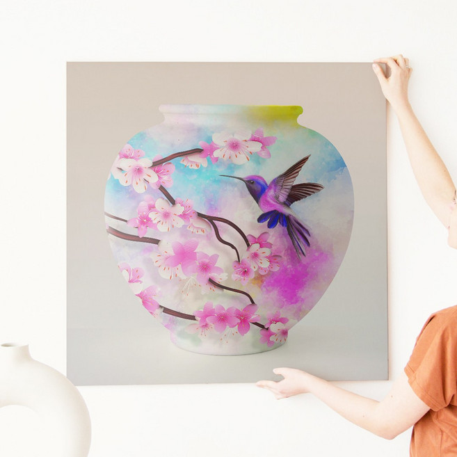 풍수 복들어오는 다복 달항아리 그림 사진 액자 꽃을담다 너를닮다 13종, 13.달항아리_정원의노래