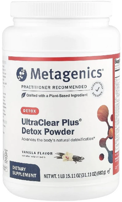 메타제닉스 울트라클리어 플러스 디톡스 바우더 UltraClear Plus 바닐라맛 882g, 1개 - 쿠팡