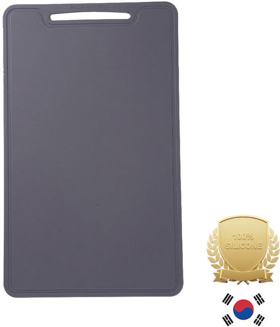 아티즌 쿡 국산 실리콘 도마 컷팅보드 향균 미끄럼 방지 칼자국 논슬립, 1개, 퍼플그레이