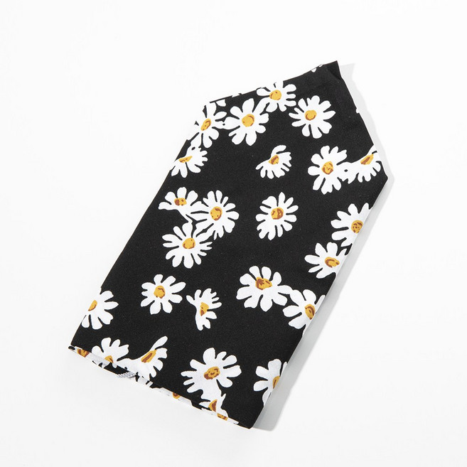 쏘이온 플라워 여성 순면 손수건 스카프