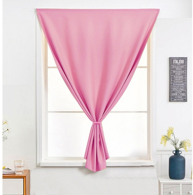 로즈퀸 간편한 붙이는 암막커튼 작은창 벨크로 가림막 무타공