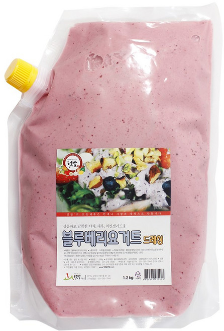 블루베리 요거트 드레싱 샐러드 소스, 1.2kg, 1개