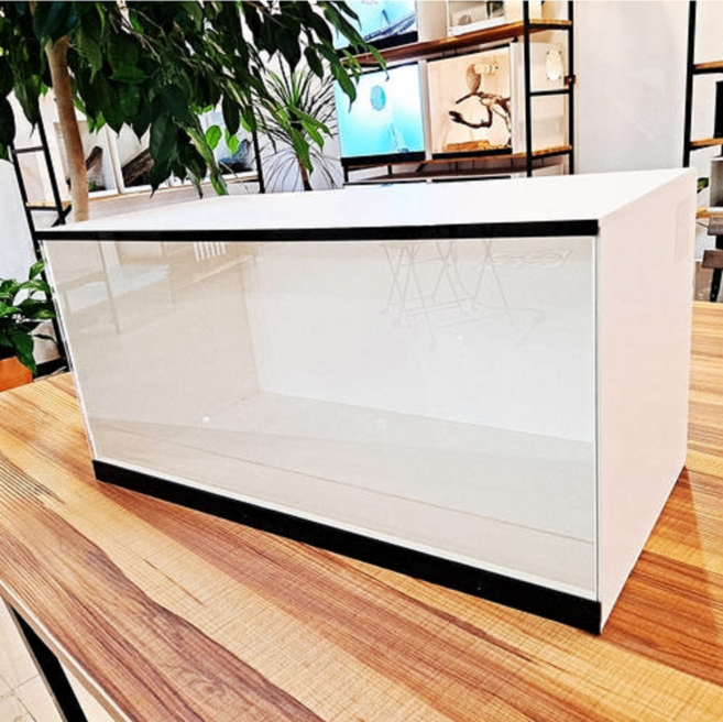 포맥스 사육장60x30x30 파충류 도마뱀 레오파드게코 크레스티드게코 스네이크 사육장, 검정색(유리문), 1개