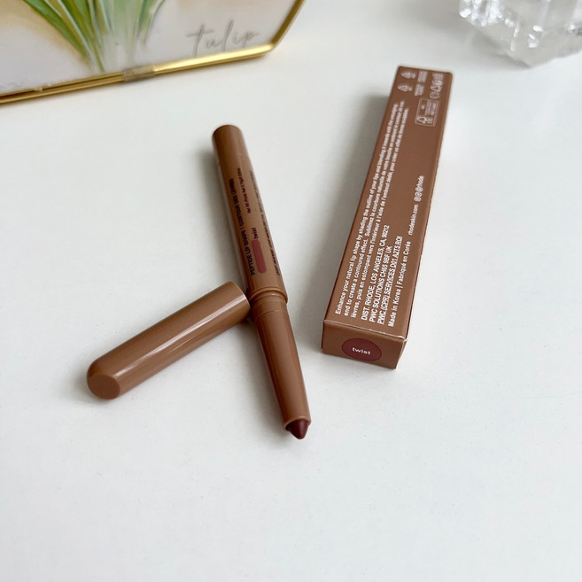 립 로드 스킨 펩타이드 쉐이프 펜 라이너 롱래스팅 틴트 논스틱 펜슬 메이크업 립스틱 파우더 글로스 여성 화장품, [06] Twist