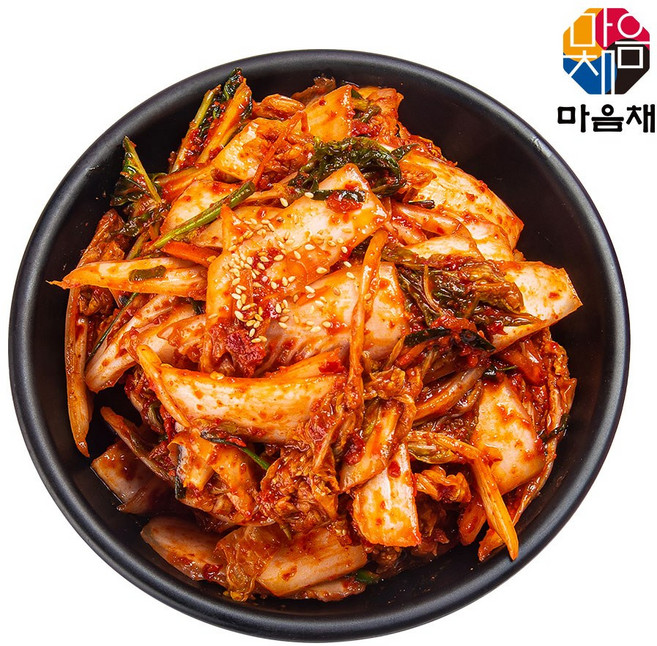 [마음채] 갓담은 겉절이 2kg / 아삭아삭 깔끔한 맛 (100% 우리 농산물), 1개