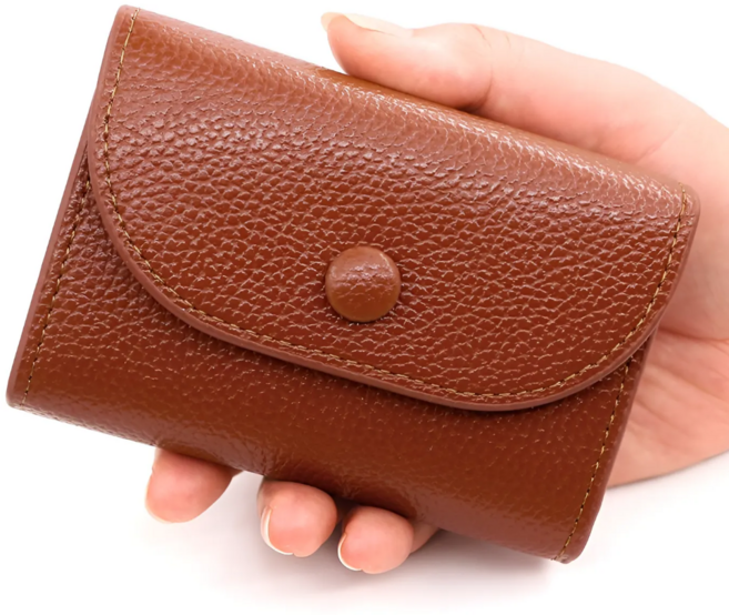 다루크 심플 가죽 카드 동전 지갑