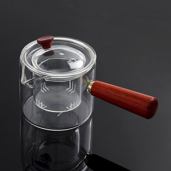 로하티우드핸들 티팟 차포트 내열유리 400ml 티포트 IWB75D8A