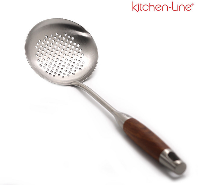 키친라인 스텐 조리도구 원목핸들, 06-그물국자, 1개