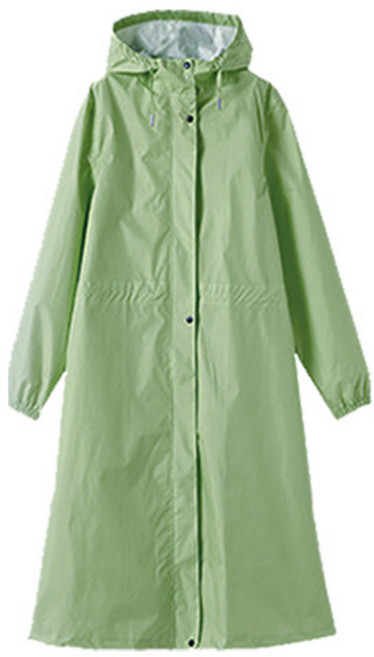 여성 골프 우비 허리스트링 여자 비옷 레인 코트 KOSLRC01, 1개, 그린