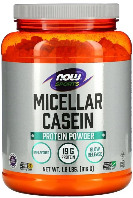 Now 나우 푸드 스포츠 미셀라 카제인 단백질 파우더 무향 816g 카세인 프로틴 분말, 1개 - 쿠팡