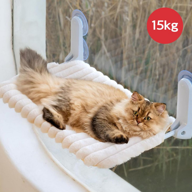 세렌버디 햇살정원 고양이 창문 해먹 캣타워, 1개, 화이트