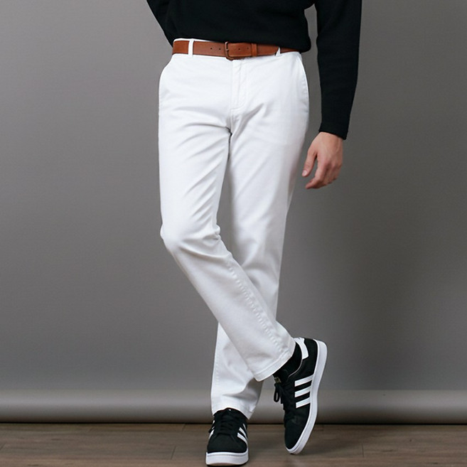 스댕클럽 남성용 베이직 치노 스판 사계절 빅사이즈 면바지 SPT0104