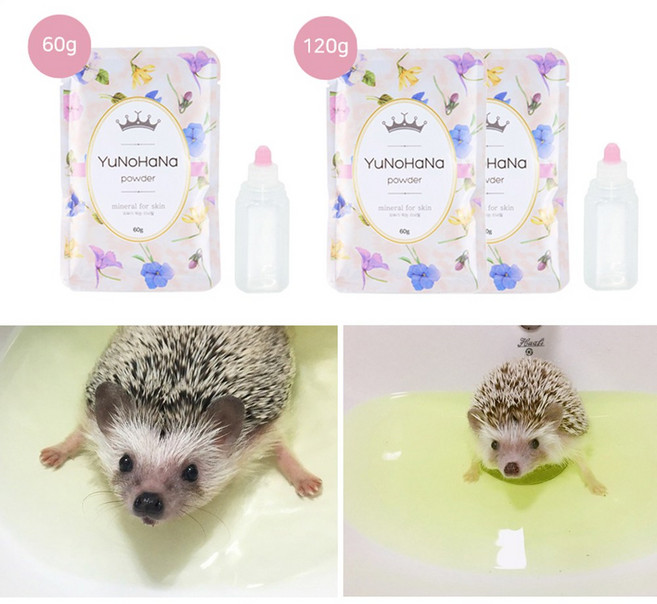 [도치퀸] 유노하나 입욕제. 고슴도치 소동물용, 1개, 120g