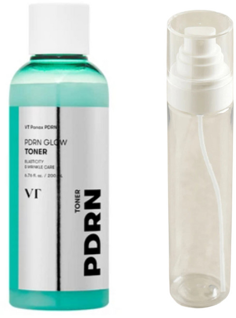 VT PDRN GLOW TONER 미스트용 안개분사 스프레이 공병(120ML)포함, 1개, 200ml