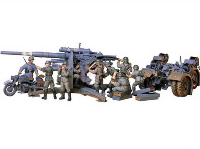 타미야 TAMIYA German 88mm Gun FlaK 1/35 (35017), 88MM 대공포, 1개