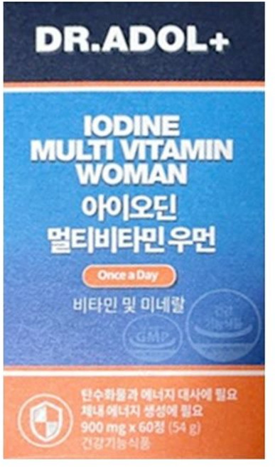 닥터아돌1박스 아이오딘 멀티비타민 우먼, 54g
