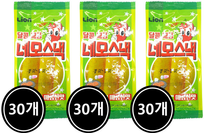 네모스낵 매콤한맛 13g, 90개