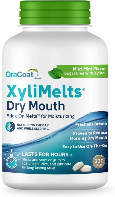 오라코트 자일리멜츠 자일멜츠 드라이마우스 XyliMelts Dry Mouth 민트 230정, 1개 - 쿠팡