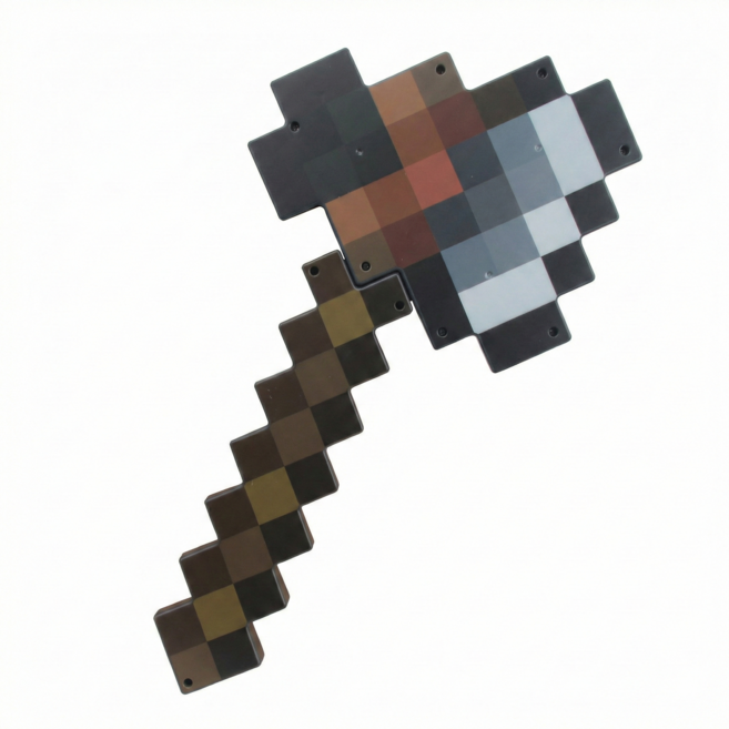 마인크래프트 굿즈 장난감 역할놀이 다이아몬드 검&곡괭이, 네더라이트 도끼, 1개