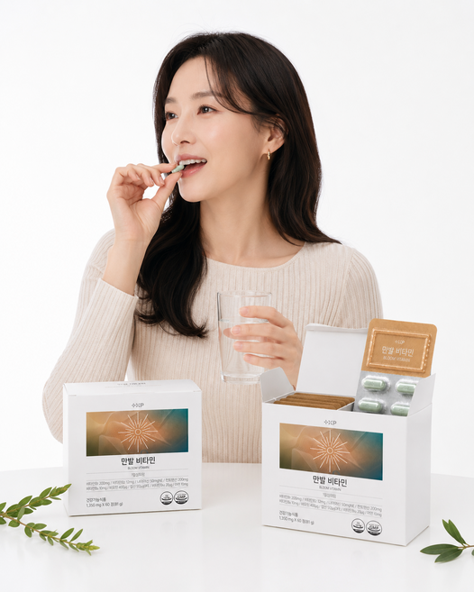 종합비타민 비타민B 비오틴 미네랄 함유 아연 면역 세포 생성, 3개, 60정