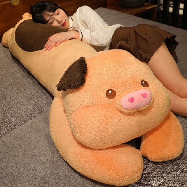 도림 귀여운 돼지 삼형제 인형 안고자는 바디필로우, 또랑또랑, 브라운