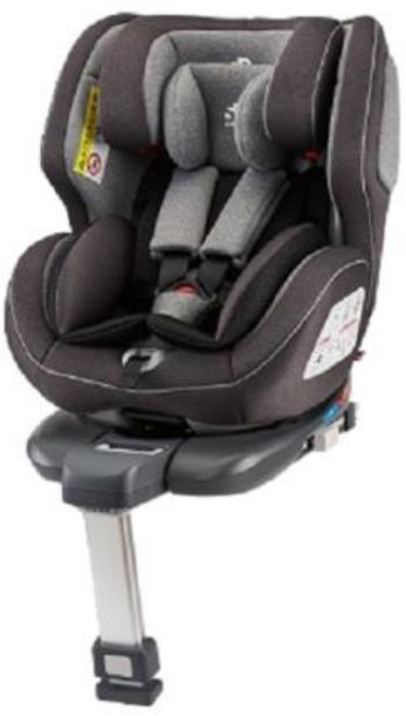 SafetyBaby 適德寶 0-12歲旋轉汽座 isofix汽座 高強度鋁合金支撐腳 通風型嬰兒安全座椅, 軍艦灰