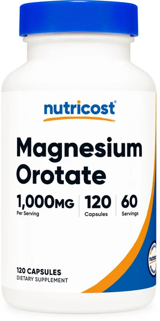 뉴트리코스트 마그네슘 오로테이트 1000mg 120캡슐, 120정, 1개 - 쿠팡