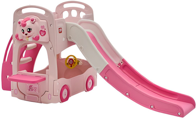 야야 아동용 캐치 티니핑 하츄핑 미끄럼틀, 핑크, 1개