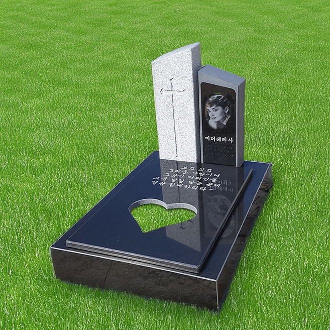 고급형 디자인 비석 DB700 B타입 묘지석, 1개