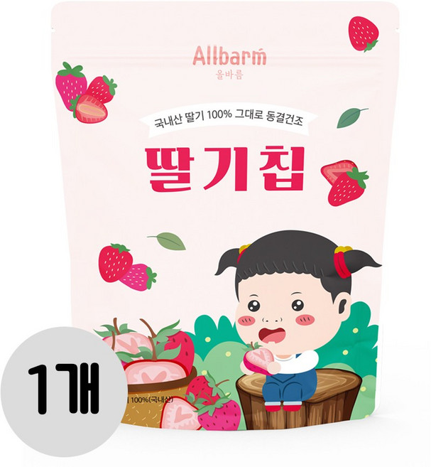 올바름 동결건조 과일칩 딸기칩