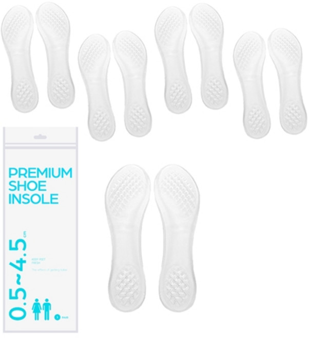 키커저스 여성 구두 전체 쿠션 패드 깔창 5세트