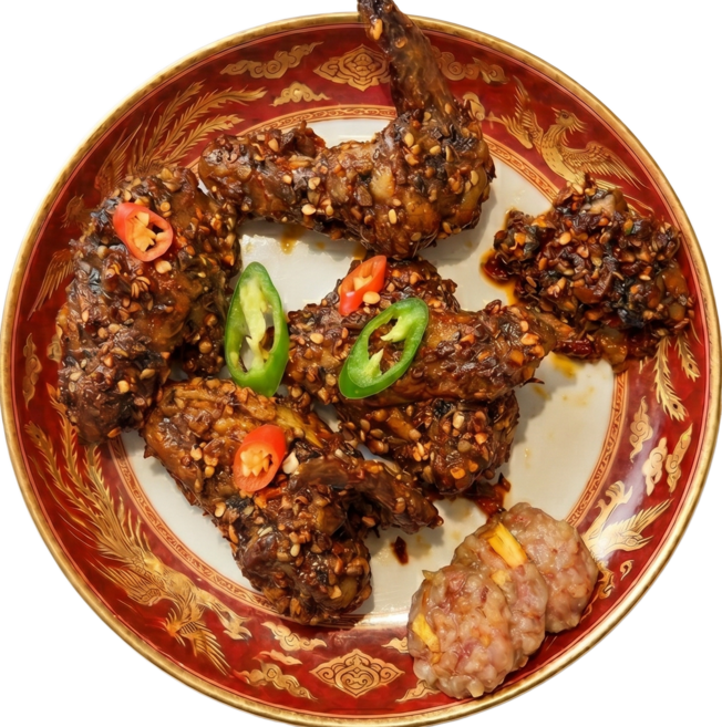마라 닭날개 매운맛 통날개 양념 쫀득 식감 즉석 술안주 간편식, 3개, 300g