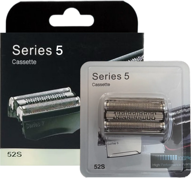 클렌즈 브라운 시리즈5 면도날 52S 52B 날망 면도기날 헤드 호환용, 1개, silver, 52s/52b