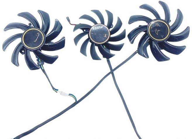 AKUYAO Full Set GPU Cooling Fans 4PIN PWM Replacement for Sapphire R9 270X / 280X / 290 / 290X / 3, AKUYAO Full Set GPU Cooling Fa