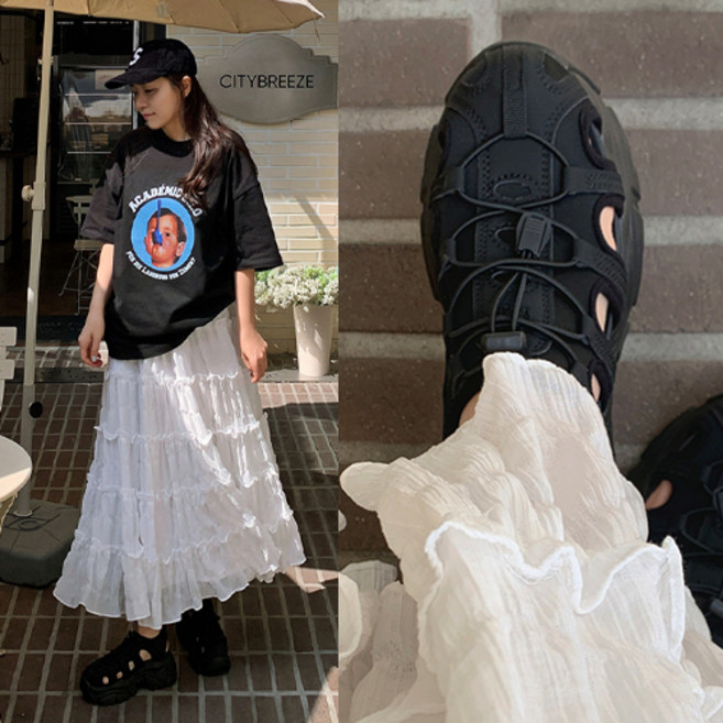 더옷장 하이어웨이 아웃플랫폼샌들(굽7cm)